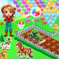儿童农场宠物泡泡射击(Kids Farm Pets Bubble Shooter)_logo